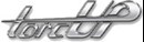 Torcup Torque tool calibrator and supplier logo. Metallic writing on white background